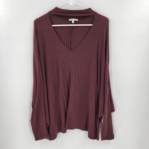 Stevie hender long sleeve burgundy maroon shirt large - Picture 1 of 3